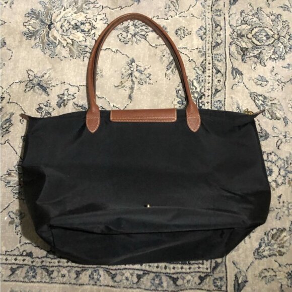 Longchamp Le Pliage Tote Black Canvas - Picture 4 of 11